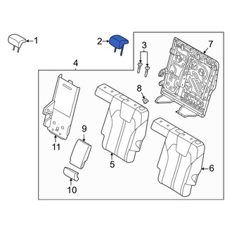 Kia OE - Center Left Outer Headrest
