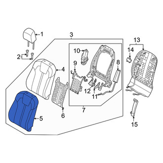 Kia OE - Center Left Seat Back Cushion Cover