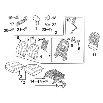 Kia OE - Seats & Tracks - Passenger Seat Components