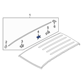 Kia OE - Roof Molding Clip