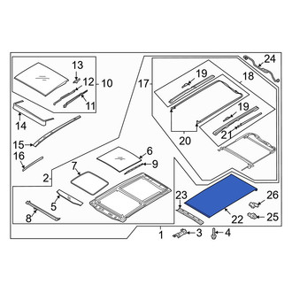 Kia OE - Sun Visor Cover