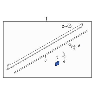Kia OE - Rocker Panel Molding Clip