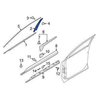 Kia OE - Front Right Door Applique