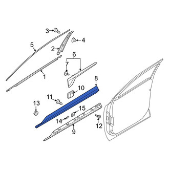 Kia OE - Front Left Lower Door Molding
