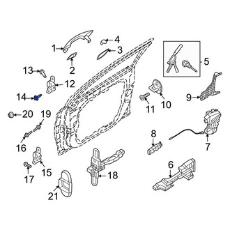 Kia OE - Upper Outer Door Hinge Bolt