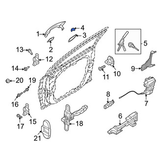 Kia OE - Front Left Outer Exterior Door Handle Cover