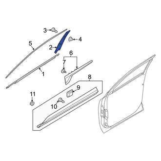 Kia OE - Front Right Door Applique