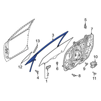 Kia OE - Front Right Window Channel