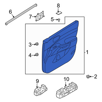 Kia OE - Front Right Inner Door Interior Trim Panel