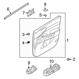 Kia OE - Body A-Pillar Trim Panel Clip