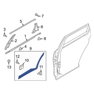 Kia OE - Rear Right Door Molding
