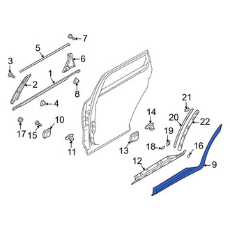 Kia OE - Rear Left Door Molding