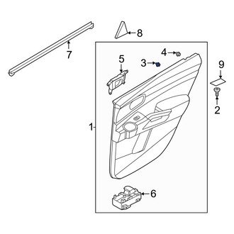 Kia OE - Body A-Pillar Trim Panel Clip