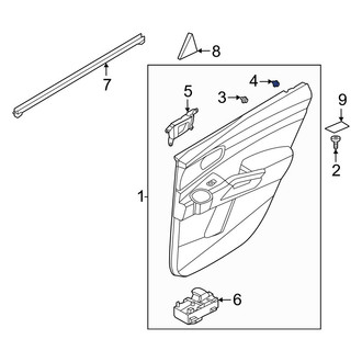 Kia OE - Door Interior Trim Panel Retainer