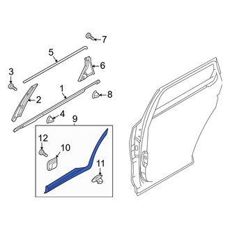 Kia OE - Rear Left Door Molding