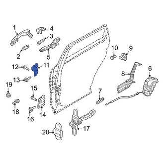 Kia OE - Rear Right Upper Door Hinge