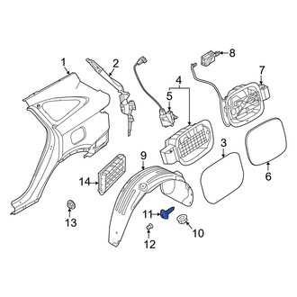 Kia OE - Quarter Panel Splash Shield Screw