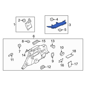 Kia OE - Left Body D-Pillar Trim Panel