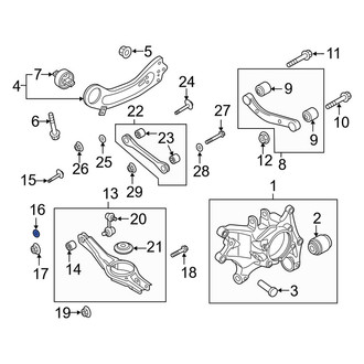 Kia OE - Rear Alignment Camber Adjusting Eccentric