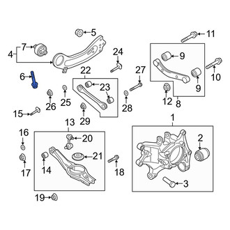 Kia OE - Suspension Trailing Arm Bolt
