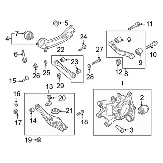 Kia OE - Rear Suspension - Suspension Components (Hybrid EX / Hybrid S FWD)