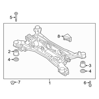 Kia OE - Rear Suspension - Suspension Mounting (Hybrid EX FWD)