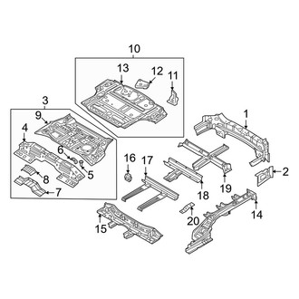 Kia OE - Rear Body & Floor (Hybrid EX / Hybrid S / Plug-In Hybrid SX / Plug-in Hybrid SX Prestige)