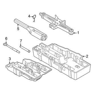 Kia OE - Rear Body & Floor - Jack & Components (W/O Tire Mobility Kit), (Hybrid EX / Hybrid SX Prestige / Plug-In Hybrid EX / Plug-in Hybrid SX Prestige)