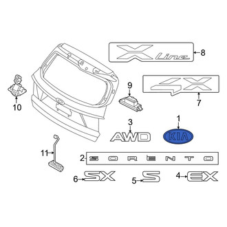 Kia OE - Rear Hatch Emblem