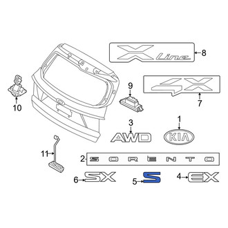 Kia OE - Rear Hatch Emblem