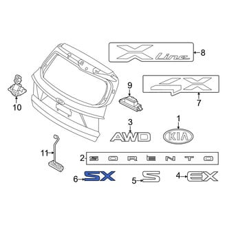 Kia OE - Rear Hatch Emblem