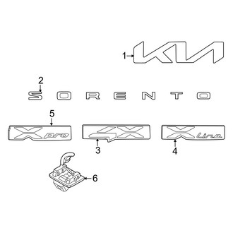 Kia OE - Lift Gate - Exterior Trim