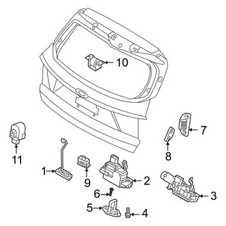Kia OE - Liftgate Lock Striker Plate Screw