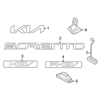 Kia OE - Lift Gate - Exterior Trim