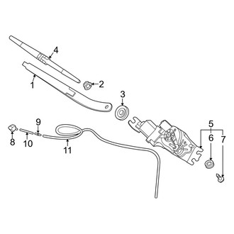 Kia OE - Lift Gate - Wiper & Washer Components (Hybrid EX / Hybrid SX Prestige / Plug-in Hybrid SX Prestige)