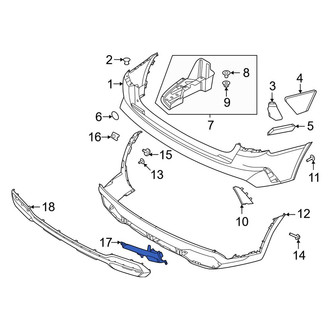 Kia OE - Rear Left Back Up Light Assembly