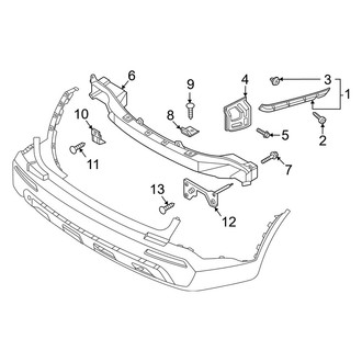 Kia OE - Rear Bumper - Bumper & Components (Structure & Mounting), (EX / S / SX / SX Prestige)