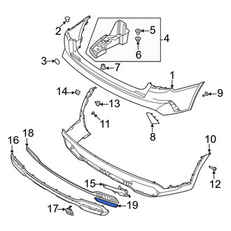Kia OE - Rear Left Bumper Trim