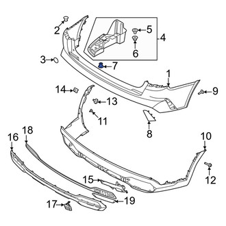 Kia OE - Floor Pan Splash Shield Clip