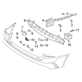Kia OE - Rear Lower Outer Bumper Impact Bar Bracket