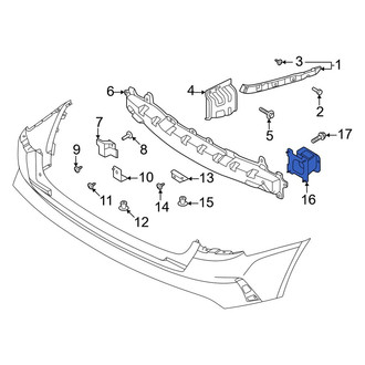 Kia OE - Rear Left Bumper Impact Bar Bracket