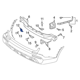 Kia OE - Rear Lower Bumper Impact Bar Bracket