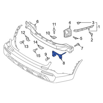 Kia OE - Rear Left Bumper Impact Bar Bracket