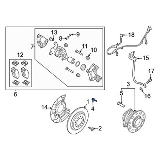 Kia OE - Rear Axle Hub Mounting Bolt