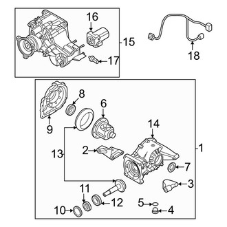 Kia OE - Rear Suspension - Axle & Differential (Hybrid EX / Hybrid S / Plug-In Hybrid SX / Plug-in Hybrid SX Prestige AWD)