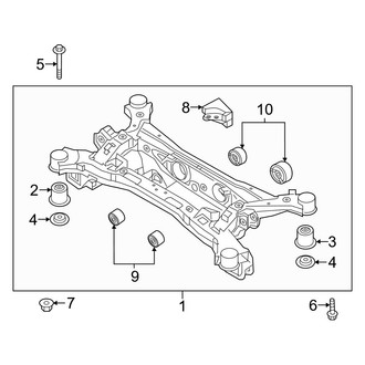 Kia OE - Rear Suspension - Suspension Mounting (Hybrid EX / Hybrid SX Prestige / Plug-in Hybrid SX Prestige AWD)