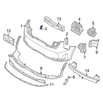 Kia OE - Front Left Upper Outer Bumper Cover Bracket