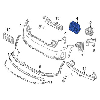 Kia OE - Front Lower Center Bumper Cover Bracket