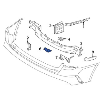 Kia OE - Rear Lower Center Bumper Impact Bar Bracket