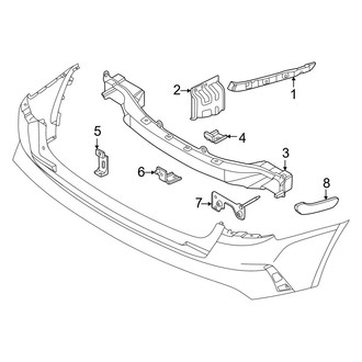 Kia OE - Rear Bumper - Bumper & Components (Structure & Mounting), (EX / LX / S / SX)